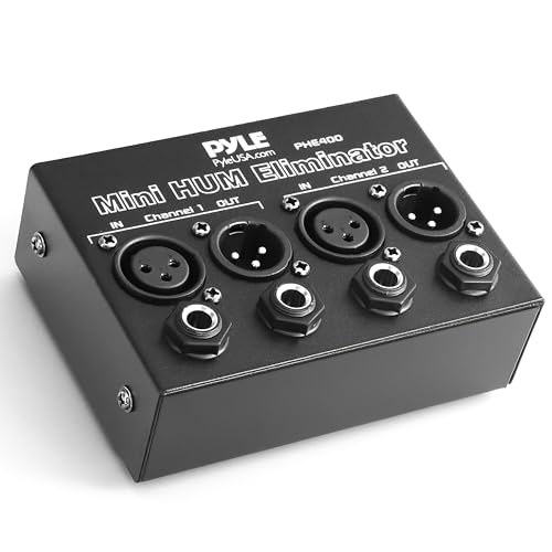 Boitier de direct passif Pyle Boitier silencieux 2 canaux XLR femelles