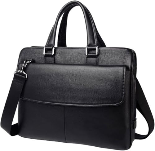 Briefcases for men Leather Men First Layer Cowhide Business Briefcase Multi-functional Messenger Shoulder Men