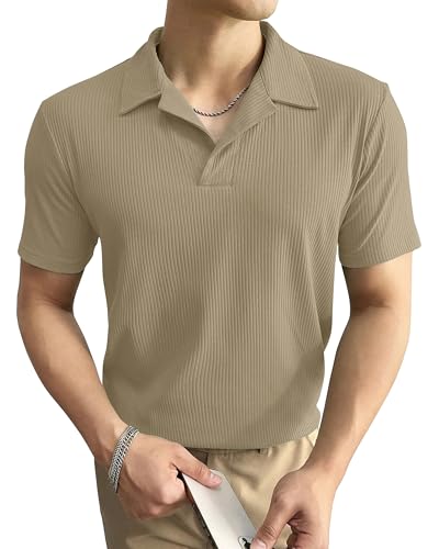 Image of I ENTERPRISE Cotton Blend Regular Fit Round Spread Collar Solid Short Sleeve T-Shirt for Men & Boys