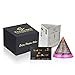 New Orgone Round Pyramid for Healing | Ruby Zoisite | Rose Quartz | Amethyst | Orgonite Round Pyramid for Good Luck – Anti-Stress – Unconditional Love Gemstone Orgone Crystal Antenna