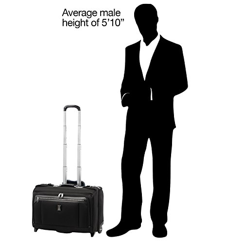 Travelpro Platinum Elite-Carry-On Rolling Garment Bag, Shadow Black, 22-Inch