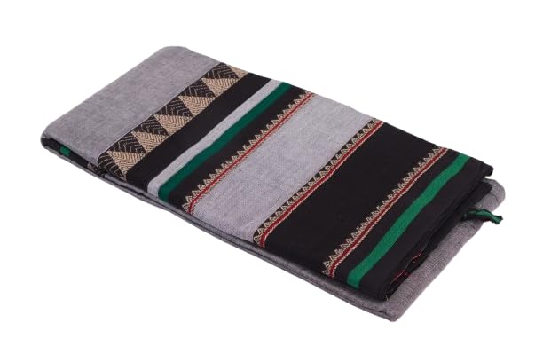 Narayanpet Cotton sarees – Regent Grey - 100% Cotton Sarees-image-21