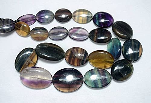 Perles de fluorite ovales idéales pour créer des bijoux bohèmes d'été