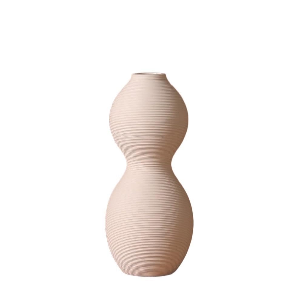 Ceramic vases, Vase Khaki Gourd Ceramic Simple Flower Arrangement Dry Decorative(L)