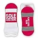Gone For a Run Inspirational Athletic Running Socks | Women's Woven Low Cut | Sole Sister | Fuchsia