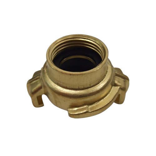 baupark24 10x Messingkupplung 1 mit Innengewinde und Dichtung Schnellkupplung 1 Zoll Schlauchkupplung Geka Wasserschlauch Luftschlauch Kupplung