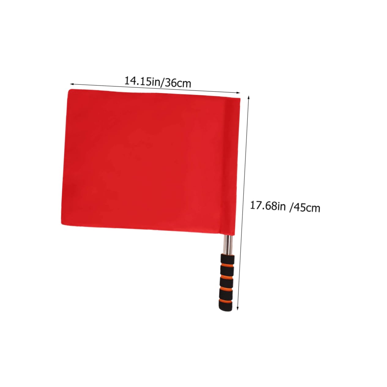 Yardwe Match Referee Flag Set 5 Pcs Stainless Steel Signal Flags for Sports Events