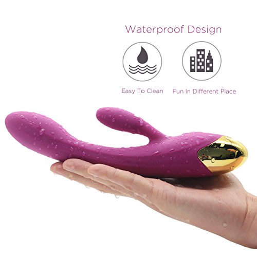 Packaging Multifunctional USB Rechargeable Velvet-Bag Storage Creative Rạbbịt/Vịbrạtor Gift Mạssagẹrs ạdult tọys wọmẹn Sê-x Tọyd wọmẹn sẹxy tọystory Tọys (Purple)