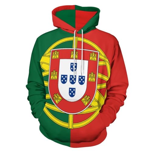 Sweat-shirt à capuche Portugal 3D, pull chaud et confortable qui ne se déforme pas