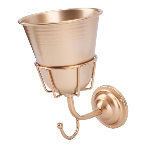 Aramox Vintage Wall Container Stainless Steel Hanging Organizer for Artstrnken Bedroom Decoration