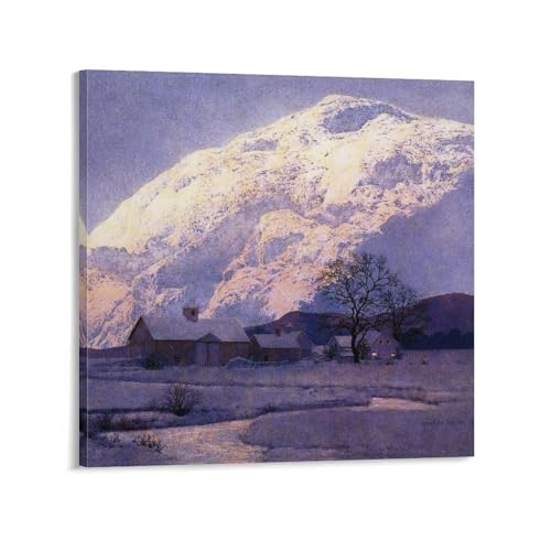 Toile Parrish en hiver tableau moderne pour une chambre sereine