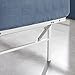 Zinus SmartBase Tool-Free Assembly Mattress Foundation, 14 Inch Metal Platform Bed Frame, No Box Spring Needed, Sturdy Steel Frame, Underbed Storage, White, Queen