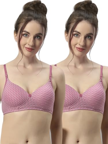 Image of Sonari Maggi Womens Lightly Padded Polyester T Shirt Bra | Wire Free, Lightly Padded Cups, Medium Coverage, Detachable Straps, U Back Design | Hook and Eye Closure, Essential Everyday Bra