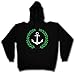 Produktbild Urban Backwoods Anchor and Wreath Hoodie Kapuzenpullover Sweatshirt Schwarz Größe M
