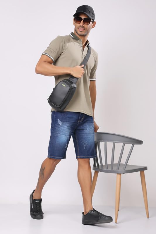 Image of London Hills Denim Shorts for Men || Jeans Shorts for Men || Half Shorts for Men || Denim Half Pant for Men