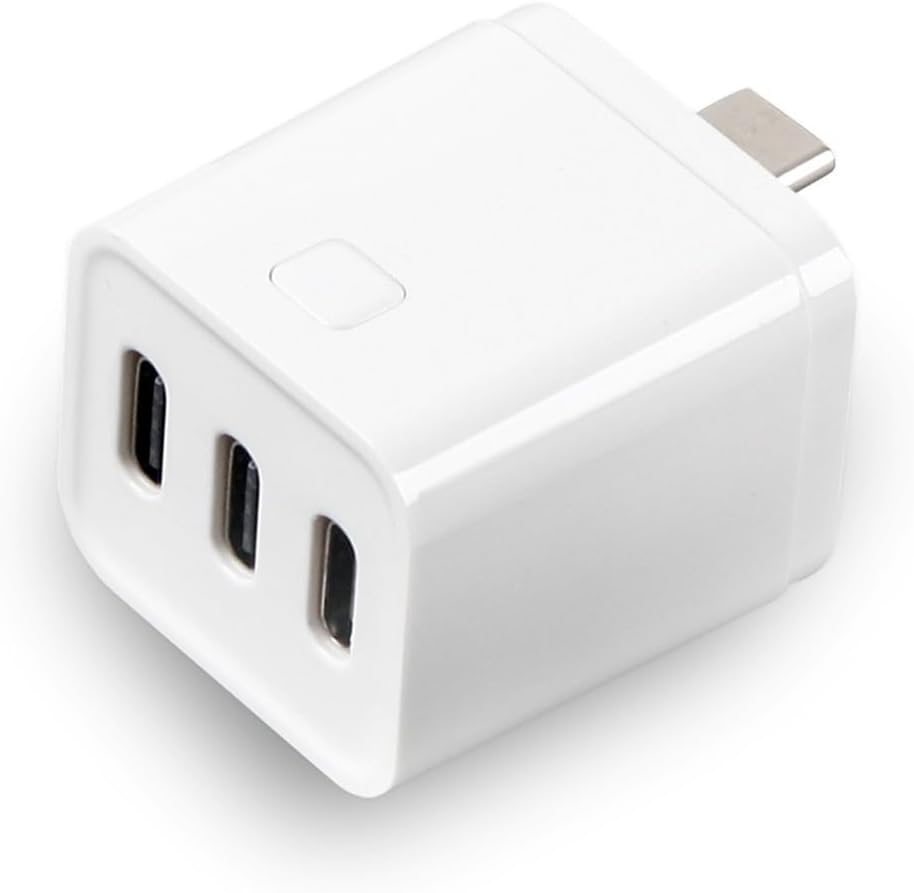 Tuya Zigbee Type-C Smart Adaptor Plug 3 Gang Mini USB-C Power Adaptor Charge Plug Timing Voice Control for