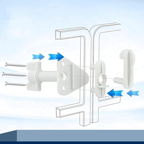 zalati Pontoon Gate Latch 4pcs Boat Universal Replacement Door Latches for Square Frames 1-1.25 Inch Left/Right-Hinge - Image 3