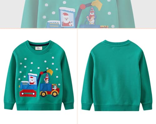 Boys Sweatshirts Casual Sweatshirts Cotton Sweatshirts Long Sleeve T-shirts Crew Neck Cartoon Tops for Boys-364