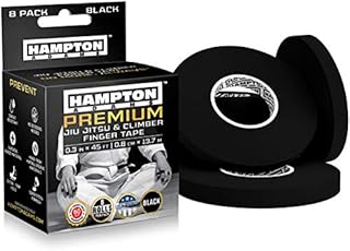 (8 Pack) Pro Finger Tape For Bjj, Bouldering, Crossfit | Ultimate Protection & Fast Recovery | Extreme Quality, No-Fray Climbing Tape | Extended Wear, Super Strong Adhesive | Bjj Tape For Hands