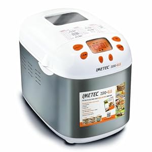 Imetec Zero glu Macchina Pane, 920 W, fino a 1 kg di pane, Plastica, Bianco