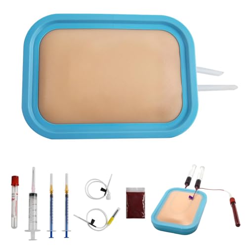 Image of Venipuncture Practice Pad Insertion Training Kit Practice Model Injection Pad,and Simulated Blood for Nursing Medical Students Educational USE Only
