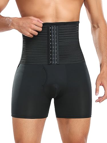 bslingerie Men Slimming Tummy Control Shorts Compression High Waist Shapewear Hip Enhancer Brief
