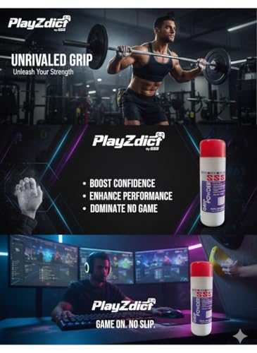 Image of SSS Badminton Grip Powder, Gym, Weightlifting, Rock Climbling for Sweat Free Hands 70gm