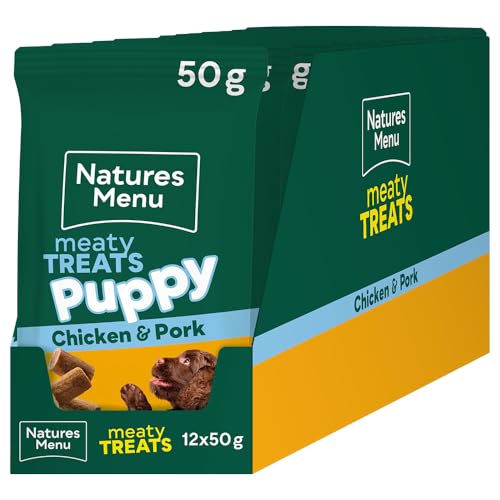 Natures Menu Meaty Treats for Puppy Dogs with Chicken - 12 x 50g