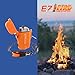 Ez Fire Firestarter and Survival Frog Tough Tesla Lighter 2.0 – Waterproof, Windproof, Flameless Top-Facing Dual Arc Plasma USB Rechargeable Electric w/Built-in Flashlight and Emergency Whistle.