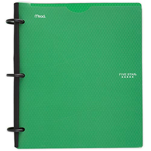Five Star Flex NoteBinder, 1 Inch Binder, Customizable, Notebook and Binder All-in-One, Green, Color Will Vary, 1 Count (29326AQ8)