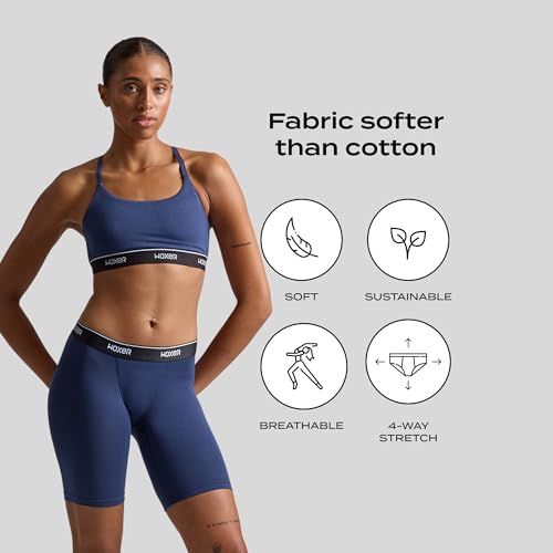 Image of Woxer Womens Boxers - Biker 9 inch Boy Shorts Underwear for Women, Modal Boxer Briefs, Chafe Free, Womens Underwear