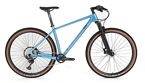 ICE MT10 Mountain Bike telaio in fibra di carbonio, ruota 29', monopiatto, 12 V, blu (19')