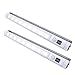 VIBELITE 9 LED Motion Sensing Closet Lights, 2 Pack DIY Stick-on Anywhere Portable 9-LED Wireless Cabinet Night/Stairs/Step Light Bar with 360° Rotated Sensor (Battery Operated) -White