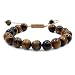 Produktbild Jarodiso 10mm Tigerauge Stein Perlen Geflochten Einstellbare Handmade Edelstein Damen und Herren Armband