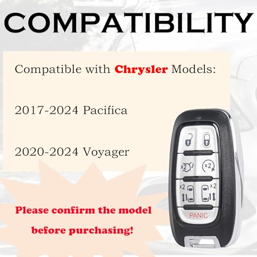 Télécommande Chrysler Pacifica 2017-2021 Voyager clef intelligente 7 boutons - 2