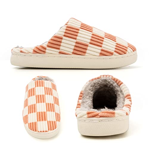 Image of Guyarns House Slippers for Women & Men - Fuzzy, Casual Indoor /Outdoor Shoes with Memory Foam & Faux Fur Lining