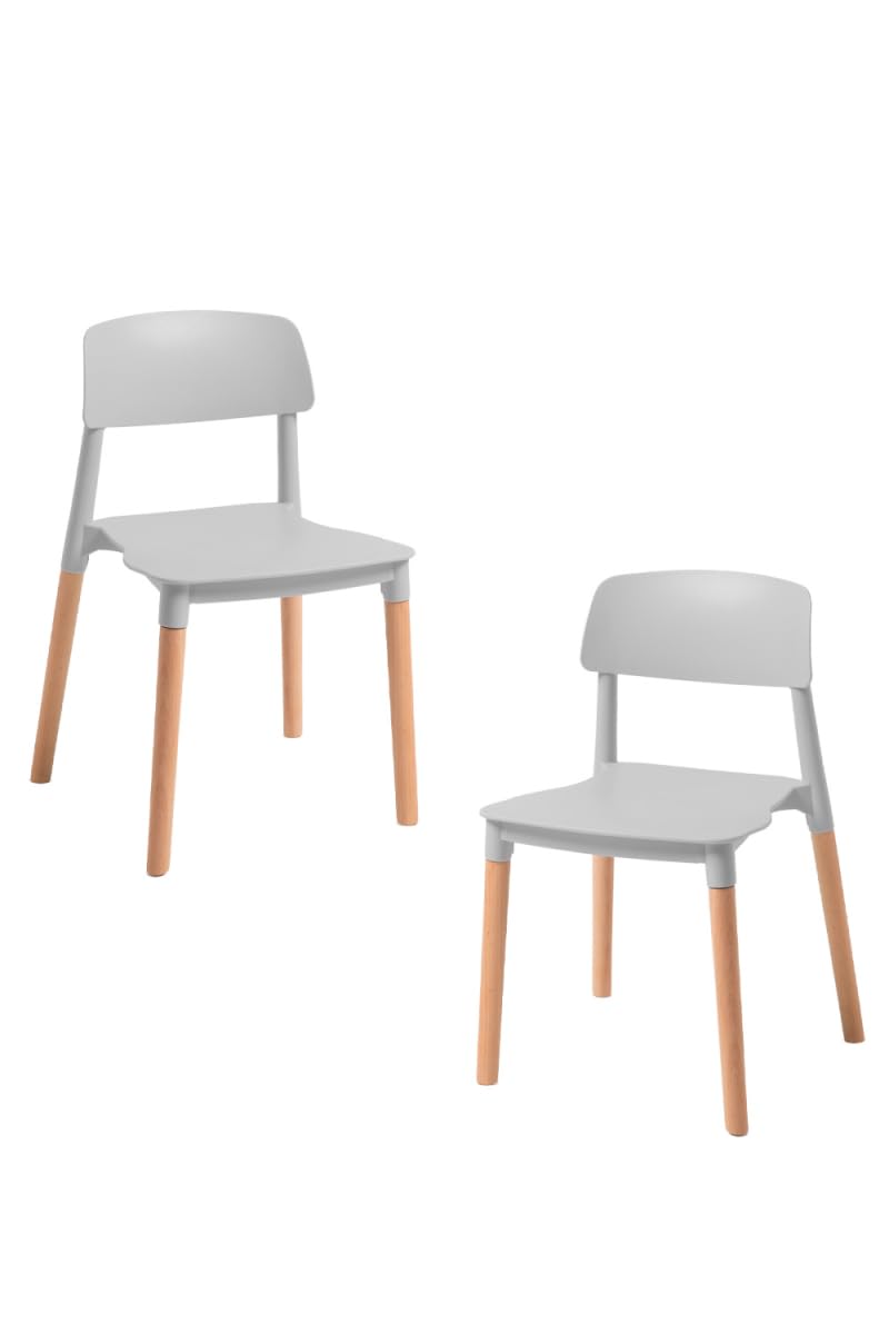 Regalos Miguel - Packs Sillas Comedor - Pack 2 Sillas Estin - Gris Claro