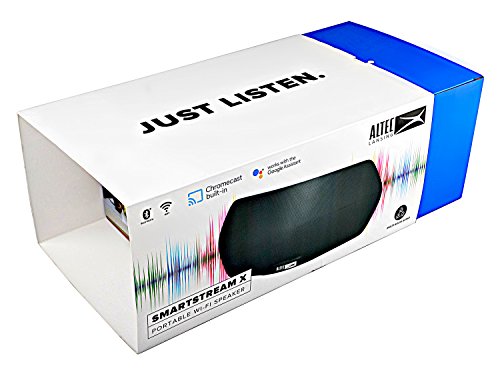 Altec Lansing Smartstream X Portable Wi-fi Speaker with Google Chromecast - Waterproof Bluetooth Speaker with Google Assistant Built-in