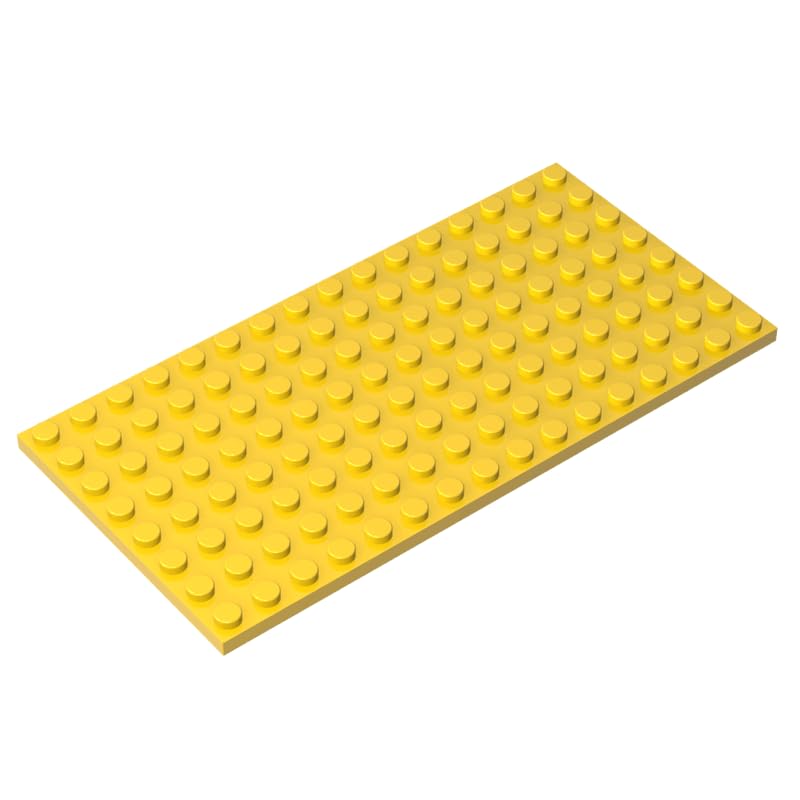 92438 Foundation Plate Plate 8x16 5Pieces GDS-529 Compatible with Lego Building Blocks Color:Yellow — image 1