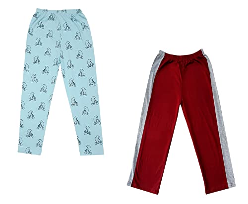Image of indi weaves Boys and Girls Cotton Solid and Printed Pyjama /Pant /Trackpants
