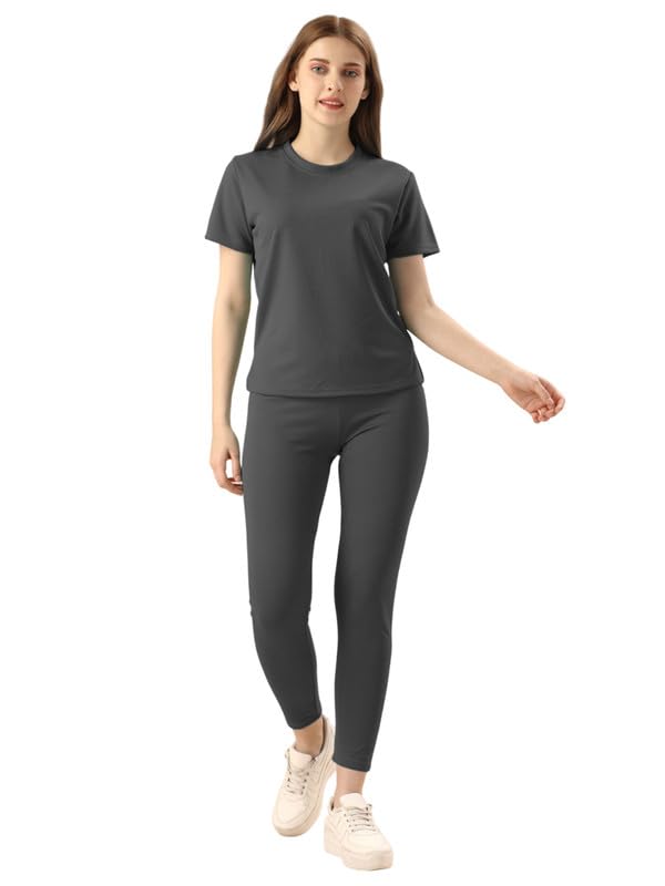 Image of DTR FASHION Cotton Blend Styled With Solid Lining Tracksuit | Co-ord Set For Women| Active Wear Suit Set For Women