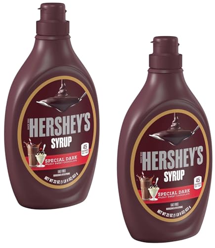 Hershey's Special Dark Syrup - Pack of 2 - Delicious Syrup that is Sure to Upgrade Any Sweet Treat - Perfect for the Whole Family