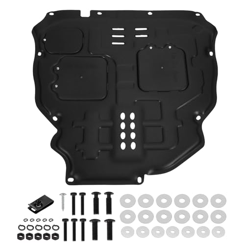 Image of Front Engine Splash Shield Compatible with 2019-2024 Toyota RAV4 Under Cover Front Engine Guard Mud Flaps Directly