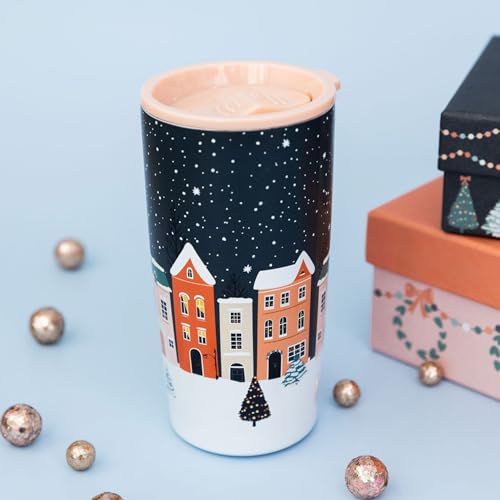 Vaso térmico de acero inoxidable con diseño navideño 20 oz miniatura 3