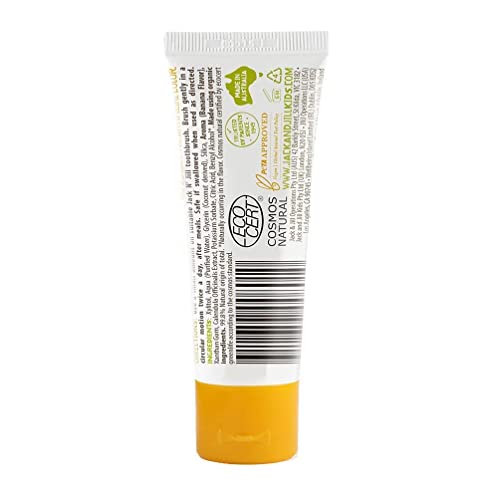 Image of Jack N Jill Natural Toothpaste, Banana & Raspberry, 1.76 oz (Pack of 2)