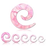 flesh tunnel spirale auswählbare Größen: 3mm | 4mm | 5mm | 6mm | 8mm oder 10mm (1 Stück der gewählten Größe)