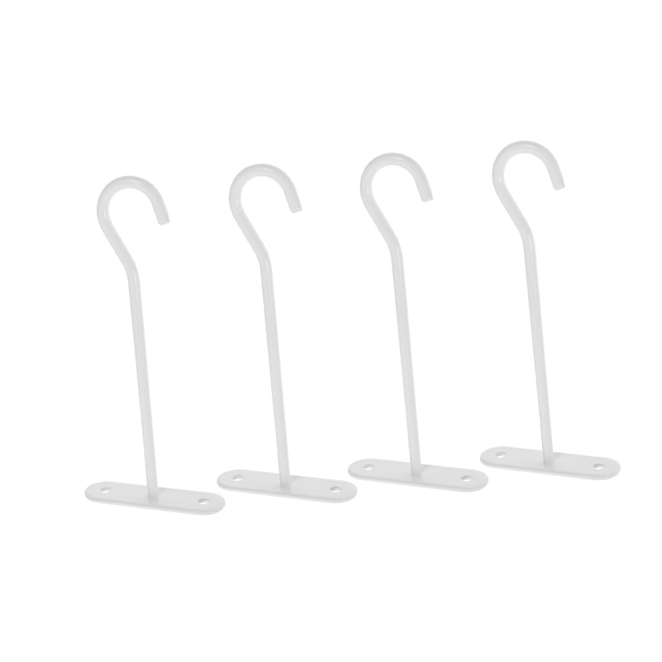 POPETPOP 16 Pièces Brancher Cintres pour Pots De Fleurs Crochet De Plafond Crochets pour Accrocher Cintre pour Plantes Crochets De Plafond Pratiques Cintres pour Plantes Blanche Le Fer