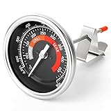 MEANLIN MEASURE Accurate Thermometer Replacement for Big Green Egg Grills, HD 3.3” Large Dial & Waterproof Temperature Gauge for BGE Accessories, Dome Lid Thermostat Made of Stainless Steel