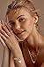 HolidayQbee Gold Bracelets For Women With Heart Charm Texture Link Puffy Heart Bracelet Charm Chain Bracelet Fashion Gold Heart Bracelet Jewelry Gift