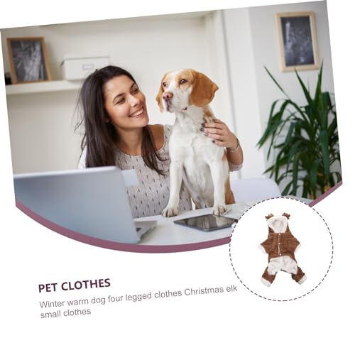Ropa de alce para perro ideal para paseos de invierno al aire libre 6
